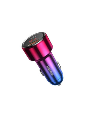 Incarcator auto BASEUS Magic Display, 1 x USB-A, 1 x USB-C, 45W