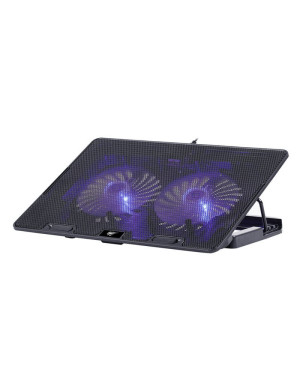 Cooler laptop HAVIT F2083, 17", 2 ventilatoare, Black