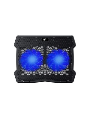 Cooler laptop HAVIT F2075, 15.6", 2 ventilatoare, Black