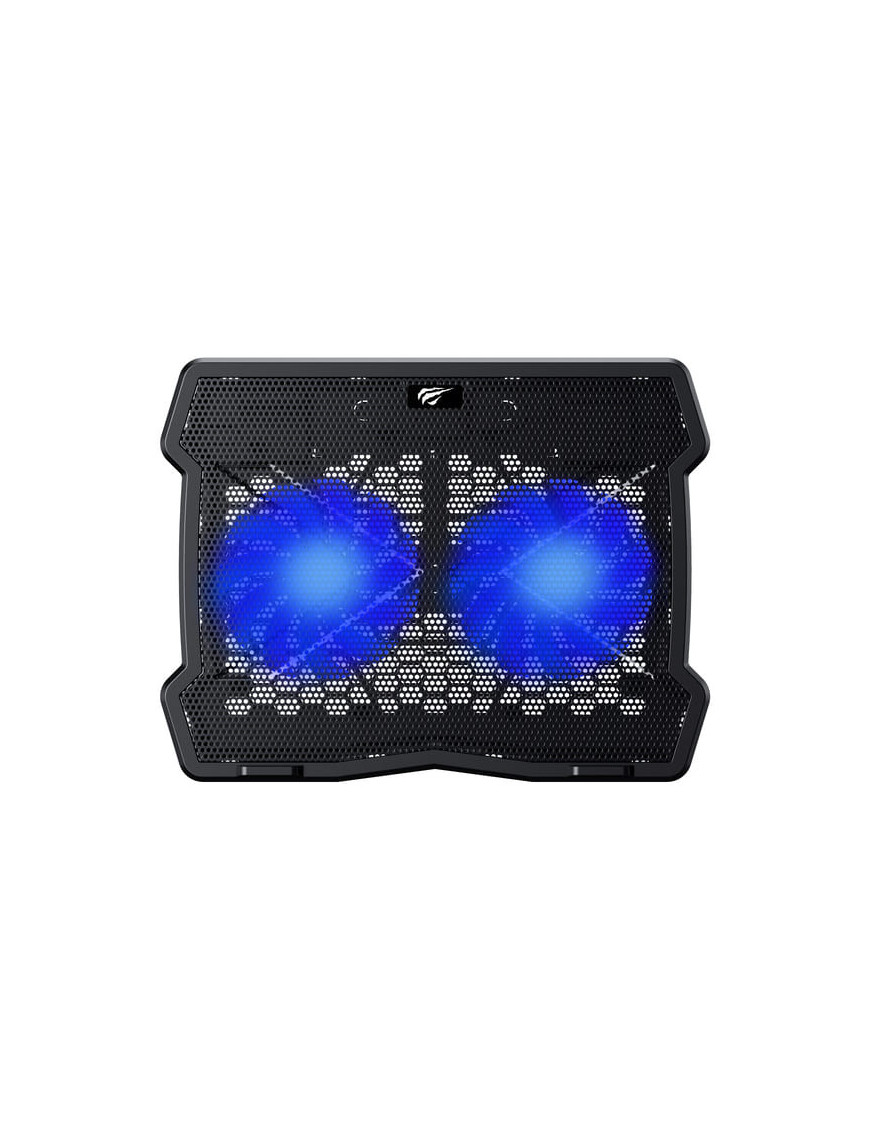 Cooler laptop HAVIT F2075, 15.6", 2 ventilatoare, Black