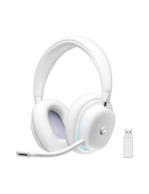 Casti cu microfon LOGITECH G735, Wireless, White