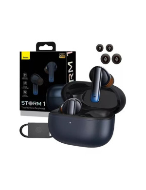 Căști wireless BASEUS Storm 1 Bluetooth 5.2 cu ANC, Negru