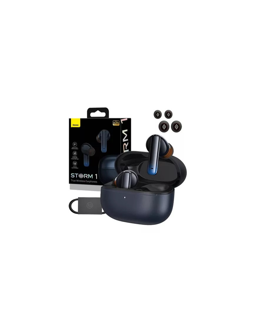 Căști wireless BASEUS Storm 1 Bluetooth 5.2 cu ANC, Negru