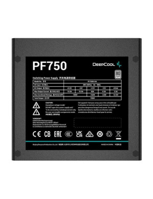 Sursa de alimentare DEEPCOOL PF750, 80+, 750W, Negru