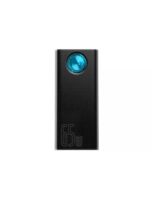 PowerBank BASEUS Ambilight PPLG000101, 30000 mAh, 65 W, 3 A, QuickCharge 3.0, USB, Micro USB, USB Type-C, Lightning, Negru