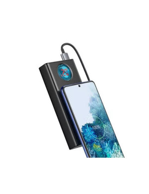 PowerBank BASEUS Ambilight PPLG000101, 30000 mAh, 65 W, 3 A, QuickCharge 3.0, USB, Micro USB, USB Type-C, Lightning, Negru