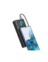 PowerBank BASEUS Ambilight PPLG000101, 30000 mAh, 65 W, 3 A, QuickCharge 3.0, USB, Micro USB, USB Type-C, Lightning, Negru