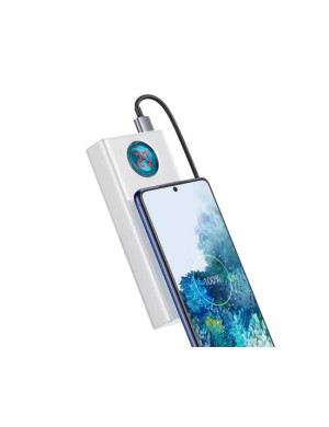 PowerBank BASEUS Amblight PPLG000102, 30000 mAh, 65 W, QuickCharge 3.0, 4 x USB, Micro USB, USB Type-C, Lightning, Alb