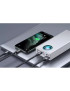 PowerBank BASEUS Amblight PPLG000102, 30000 mAh, 65 W, QuickCharge 3.0, 4 x USB, Micro USB, USB Type-C, Lightning, Alb