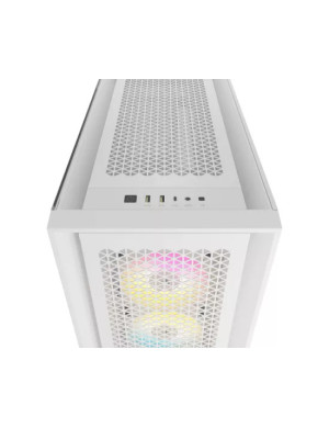 Carcasa PC CORSAIR iCUE 5000D Airflow True, Fara sursa, RGB, White