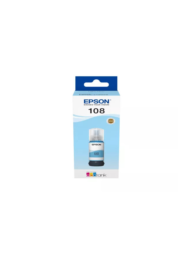 Cerneala EPSON EcoTank 108 C13T09C54A, 70 ml, Light Cyan