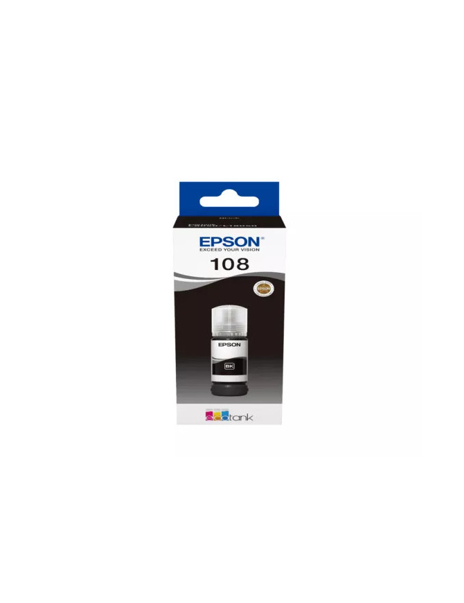 Cerneala EPSON EcoTank 108 C13T09C14A, 70 ml, Black