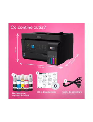 Multifunctional inkjet color CISS Epson EcoTank L5590 C11CK57403, Negru