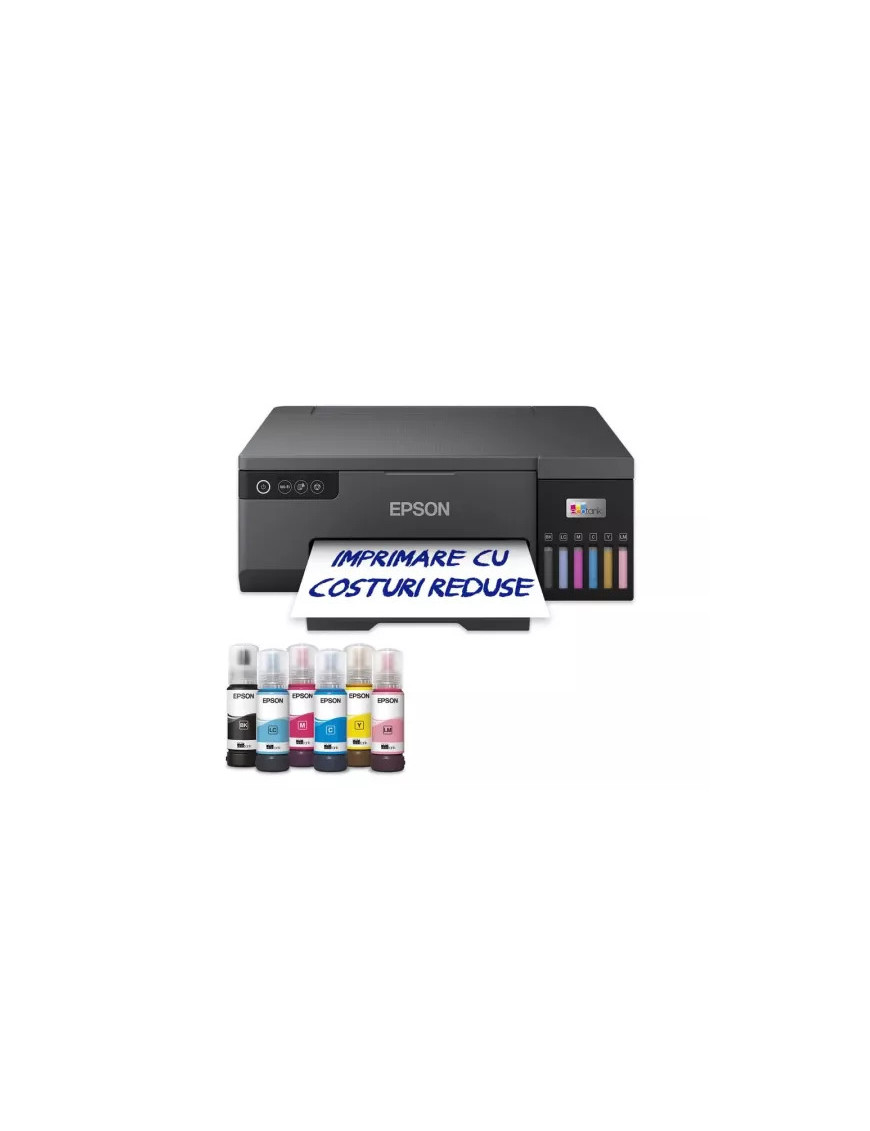 Imprimanta Epson EcoTank L8050 C11CK37402, InkJet CISS, A4, Wireless, Negru