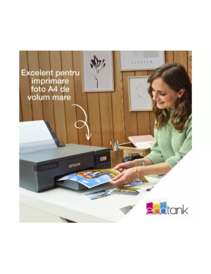 Imprimanta Epson EcoTank L8050 C11CK37402, InkJet CISS, A4, Wireless, Negru