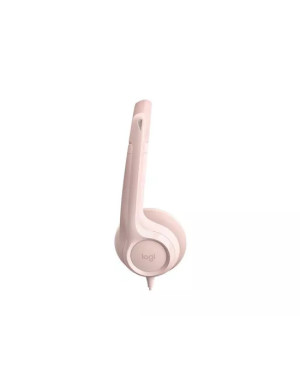 Casti cu fir LOGITECH H390 981-001281, USB, Rose