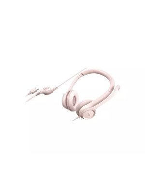 Casti cu fir LOGITECH H390 981-001281, USB, Rose