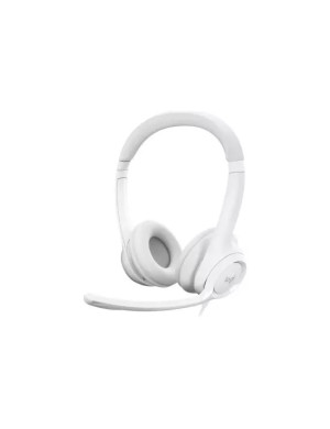 Casti cu fir LOGITECH H390 981-001286, USB, Off-White