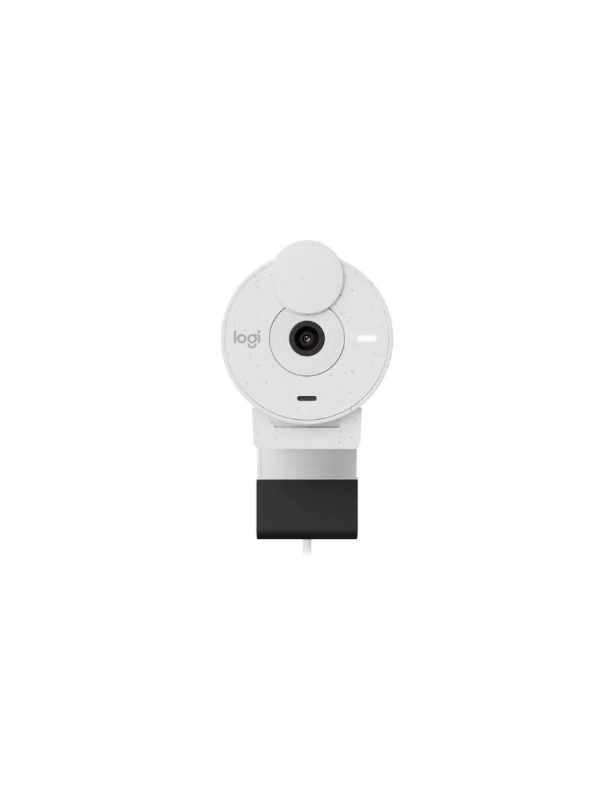 Camera Web Logitech Brio 300 960-001442, Full HD, USB Type-C, Off-White