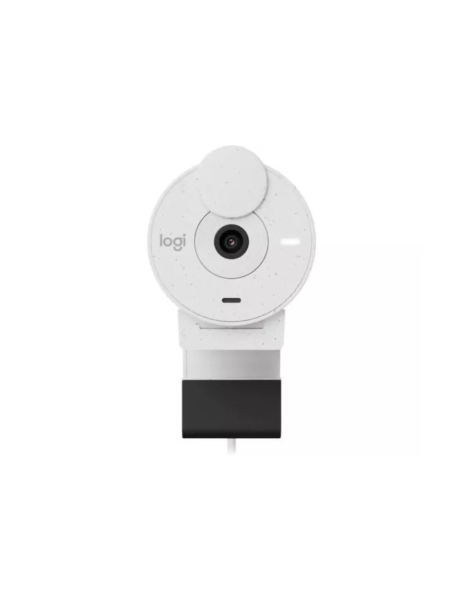 Camera Web Logitech Brio 300 960-001442, Full HD, USB Type-C, Off-White