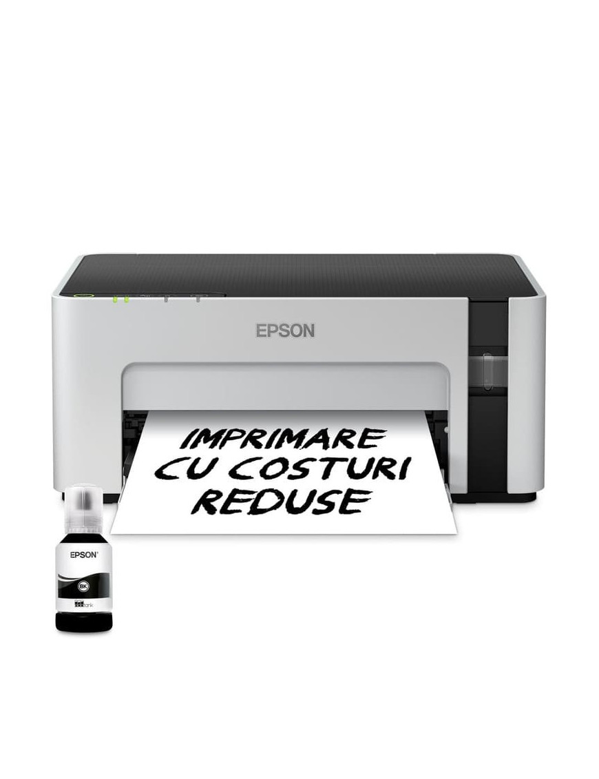 Imprimanta Epson EcoTank M1120 C11CG96403, A4, Wi-Fi, Alb/Negru