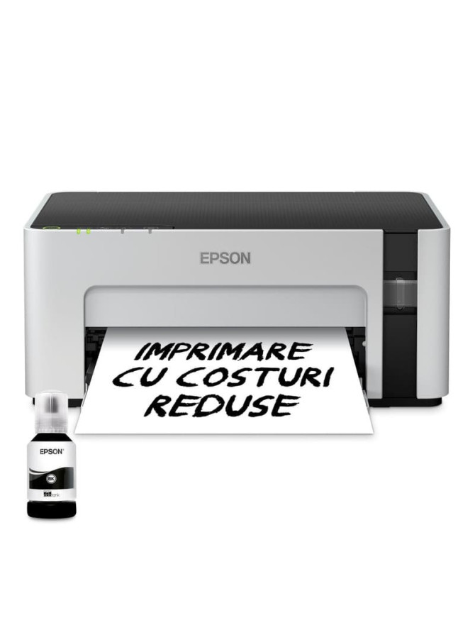 Imprimanta Epson EcoTank M1120 C11CG96403, A4, Wi-Fi, Alb/Negru