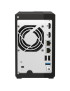 NAS QNAP, 2-Bay 2.5GbE, Intel Celeron J6412 Quad-Core, 8 GB RAM, 2×M.2 PCIe, Dual HDMI 4K, USB 3.2, Tower
