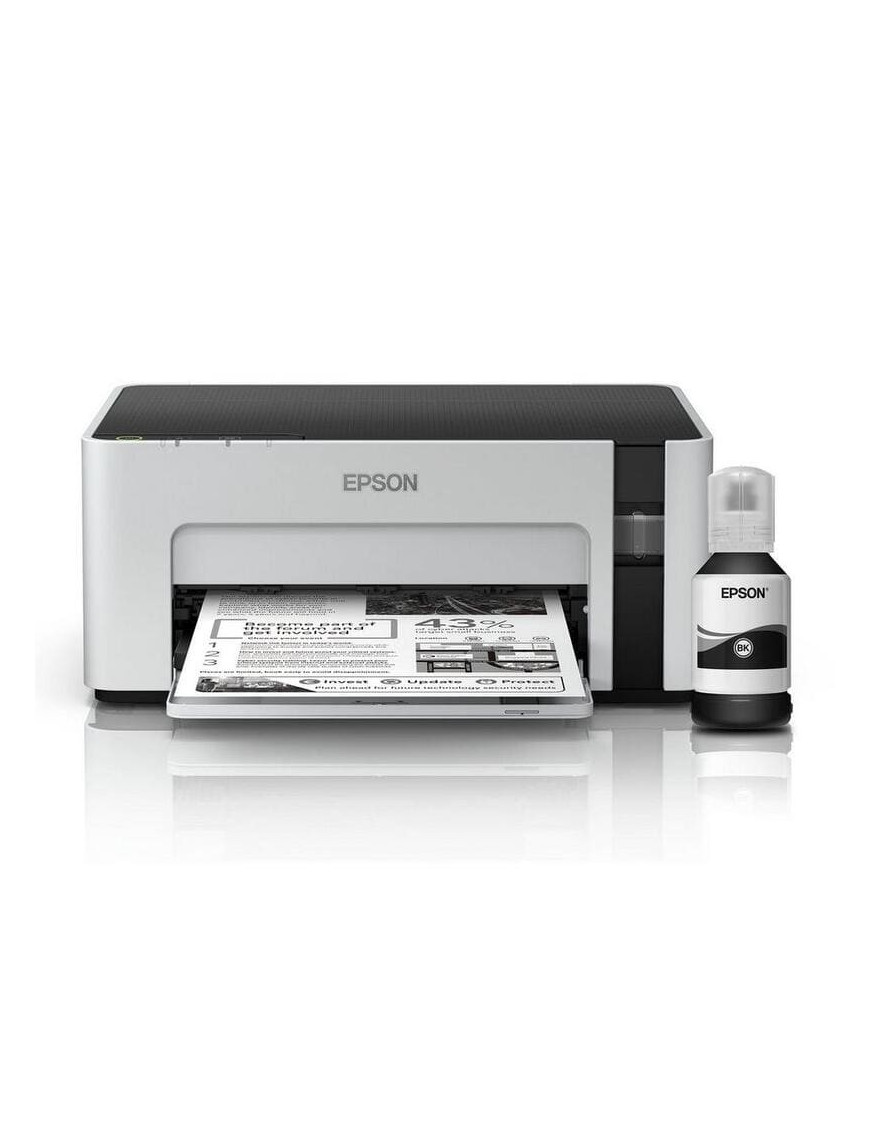 Imprimanta inkjet monocrom Epson M1100 CISS C11CG95403, A4, Alb/ Negru