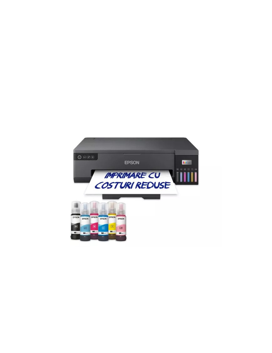 Imprimanta Foto Epson L18050 C11CK38402, InkJet CISS, A3+, Retea, Wireless, Negru