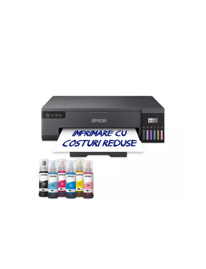 Imprimanta Foto Epson L18050 C11CK38402, InkJet CISS, A3+, Retea, Wireless, Negru