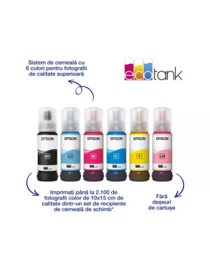 Imprimanta Foto Epson L18050 C11CK38402, InkJet CISS, A3+, Retea, Wireless, Negru