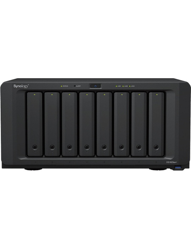Network Attached Storage SYNOLOGY DS1823xs+ cu procesor AMD Ryzen V1780B 3.35GHz, 8-Bay, 8GB DDR4, Black