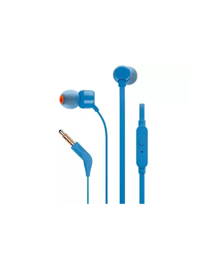 Căști cu fir JBL T160 – Sunet Pure Bass în design compact, culoare albastră