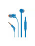 Căști cu fir JBL T160 – Sunet Pure Bass în design compact, culoare albastră