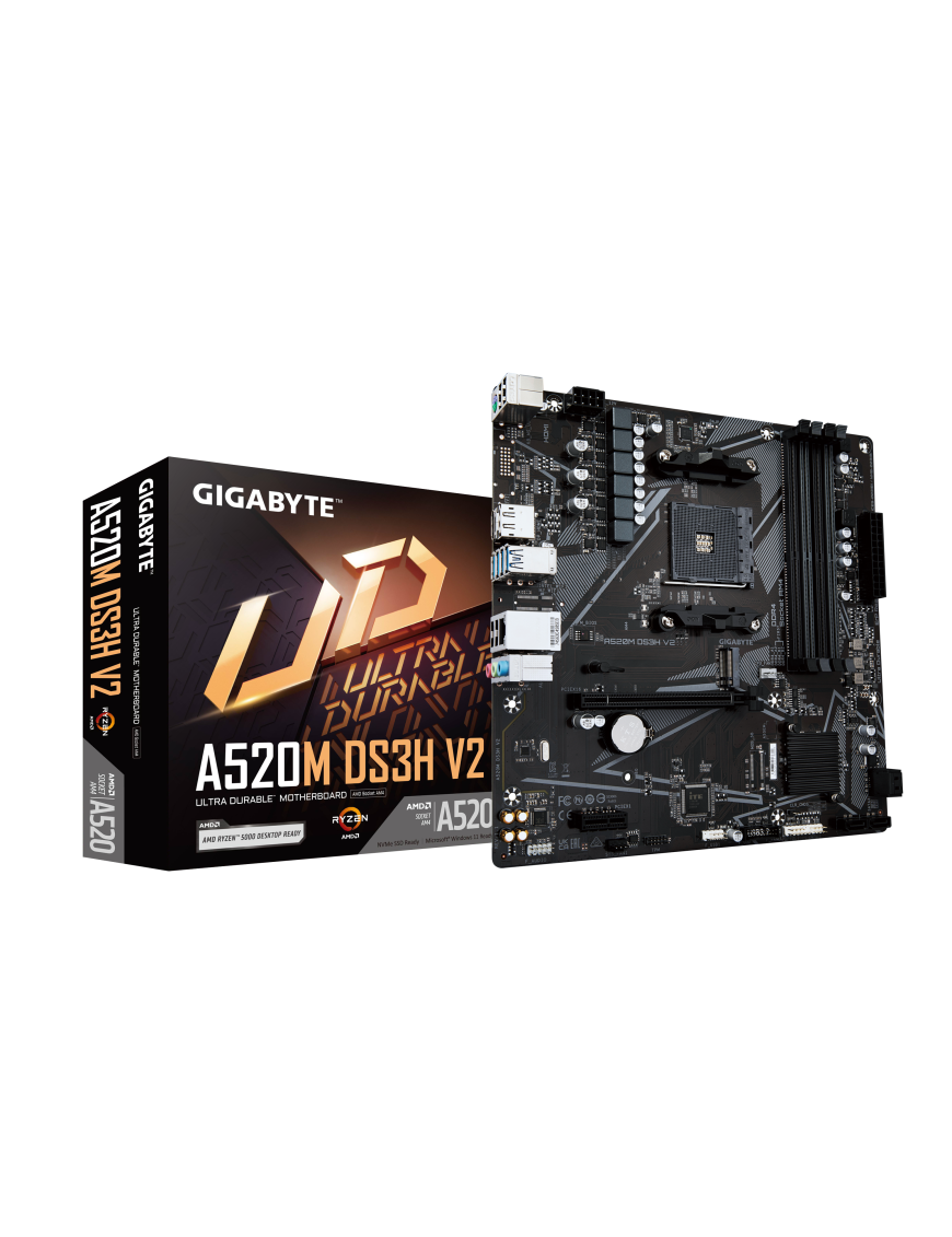 GIGABYTE A520M DS3H V2 plăci de bază Mufă AM4 micro-ATX