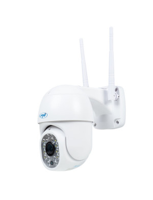 Camera de supraveghere video wireless PNI IP440 WiFi PTZ 4MP cu iluminare IR și LED alb