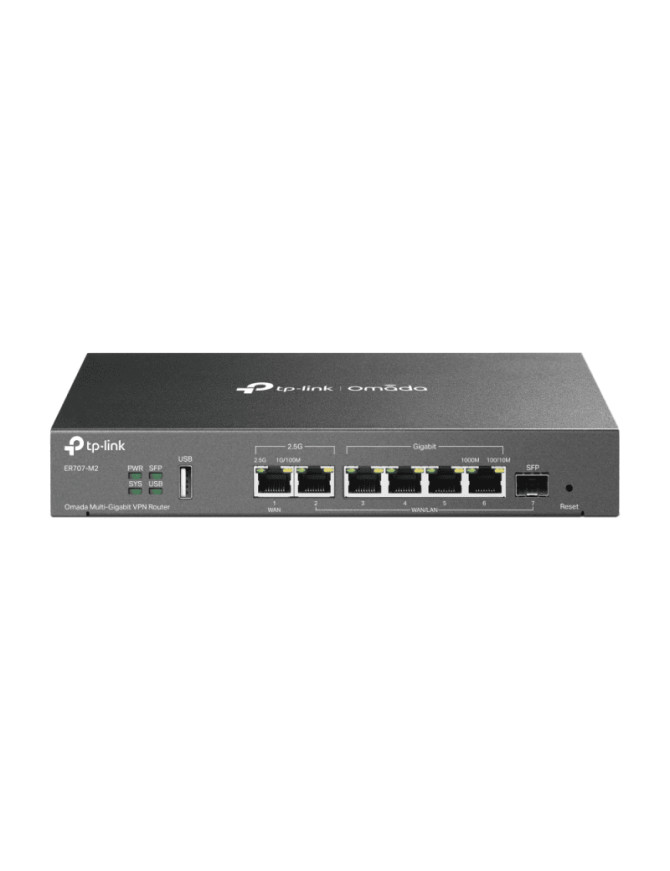 Router TP-LINK Omada ER707-M2, Wi-Fi 7, 802.3u/ab/z/x/bz + 802.1q, 10/100/1000 Mbps