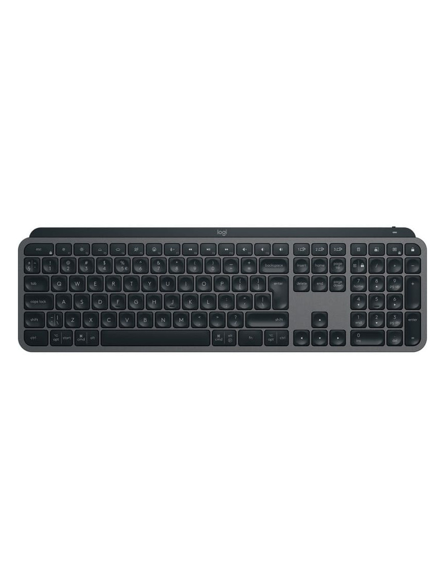 Tastatura wireless LOGITECH MX Keys S 920-011587, Iluminare, Bluetooth, USB-C, Graphite