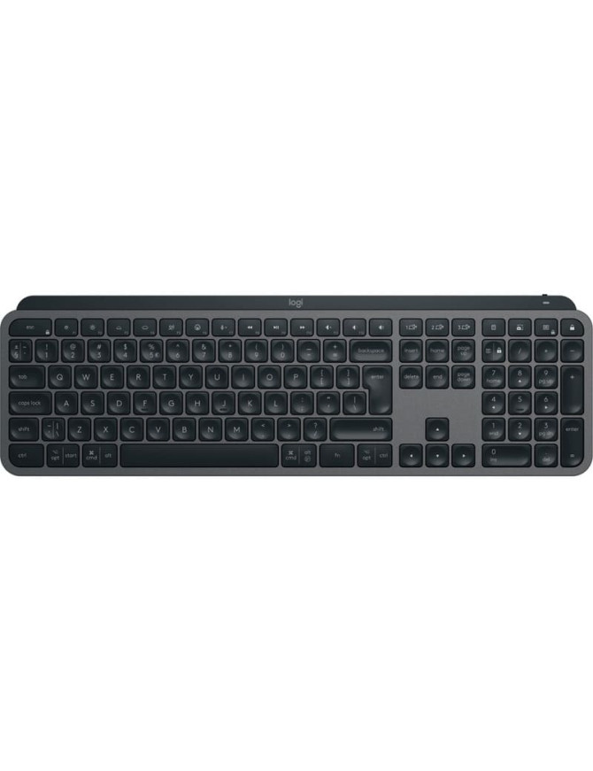Tastatura wireless LOGITECH MX Keys S 920-011587, Iluminare, Bluetooth, USB-C, Graphite