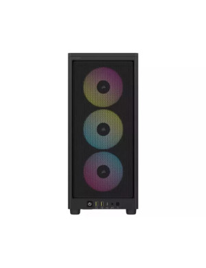 Carcasa PC CORSAIR 2000D Airflow, Fara sursa, RGB, Black