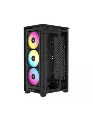 Carcasa PC CORSAIR 2000D Airflow, Fara sursa, RGB, Black