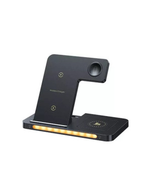 Incarcator wireless REMAX Minxl Pro RP-W70 3 in 1, 22W, USB Type-C, Negru