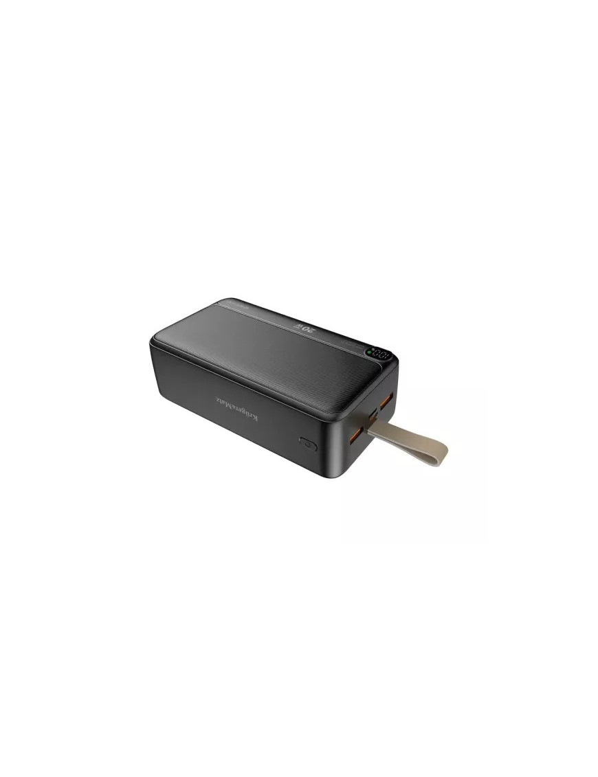 PowerBank KRUGER & MATZ KM0908, Power Delivery 3.0, 40000 mAh, 20 W, 2 x USB A, 1 x USB Type-C, 1 x MicroUSB, Black