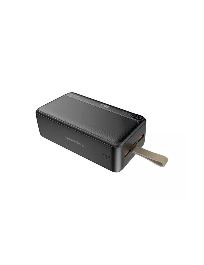 PowerBank KRUGER & MATZ KM0908, Power Delivery 3.0, 40000 mAh, 20 W, 2 x USB A, 1 x USB Type-C, 1 x MicroUSB, Black