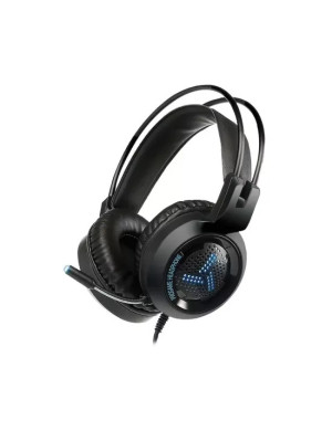 Căști gaming VARR Hi-Fi VH8020 cu microfon și iluminare LED RGB, negru