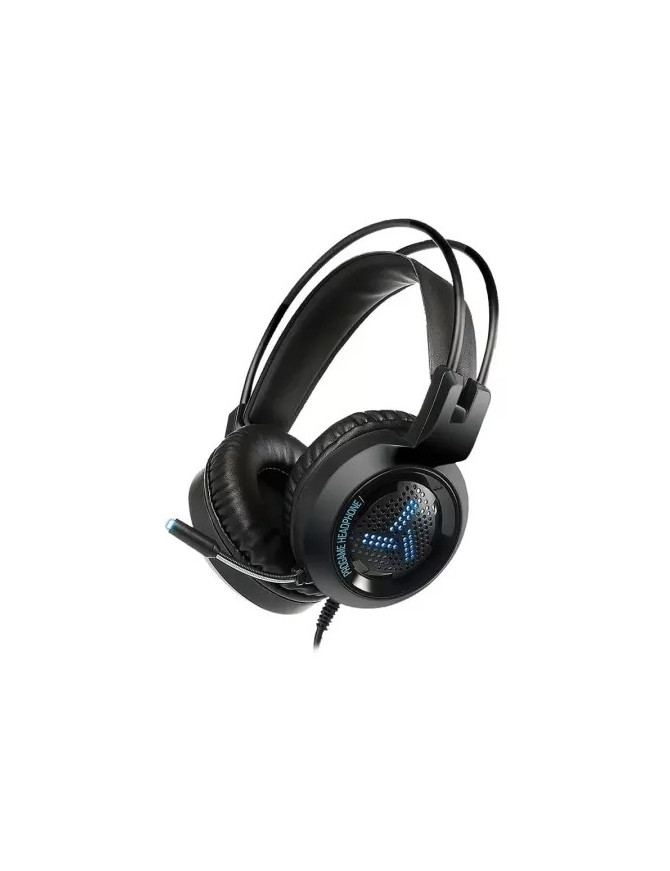 Căști gaming VARR Hi-Fi VH8020 cu microfon și iluminare LED RGB, negru