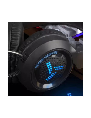 Căști gaming VARR Hi-Fi VH8020 cu microfon și iluminare LED RGB, negru