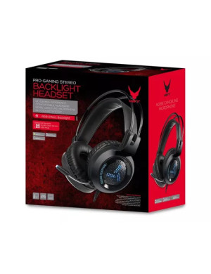 Căști gaming VARR Hi-Fi VH8020 cu microfon și iluminare LED RGB, negru