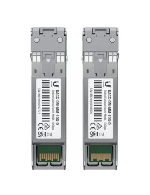 Module SFP+ Ubiquiti UFiber, multi-mode, conector LC, TX:850nm, RX:850nm, 300m, 10Gbps - UACC-OM-MM-10G-D-2