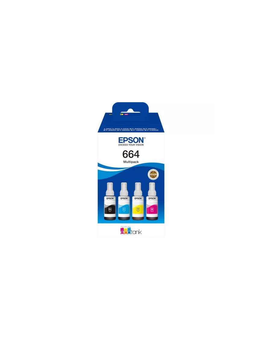 Cerneala EPSON EcoTank 664 Multipack C13T66464A